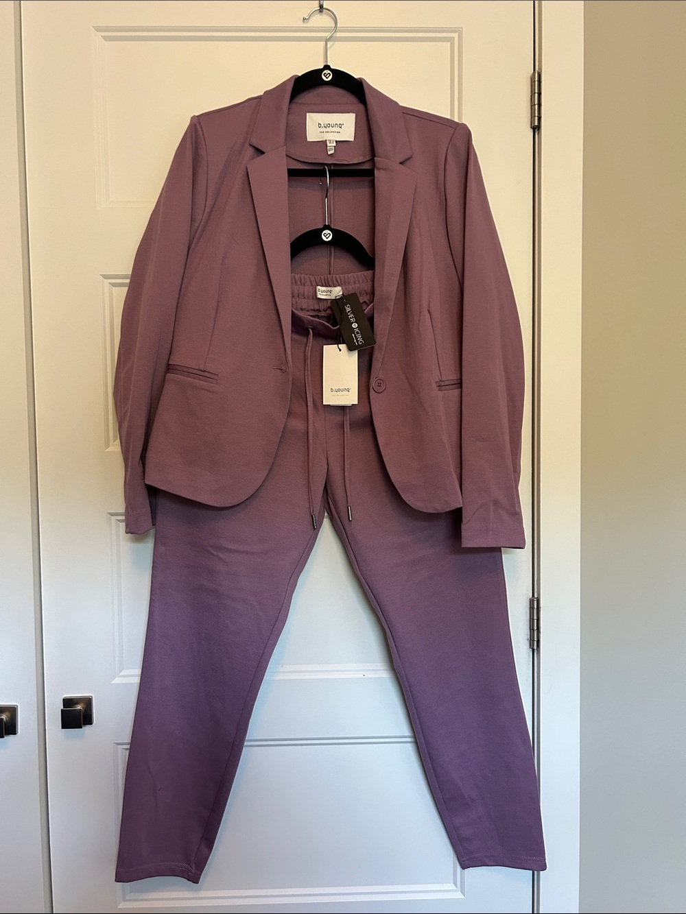 Mauve Blazer and pants Sset